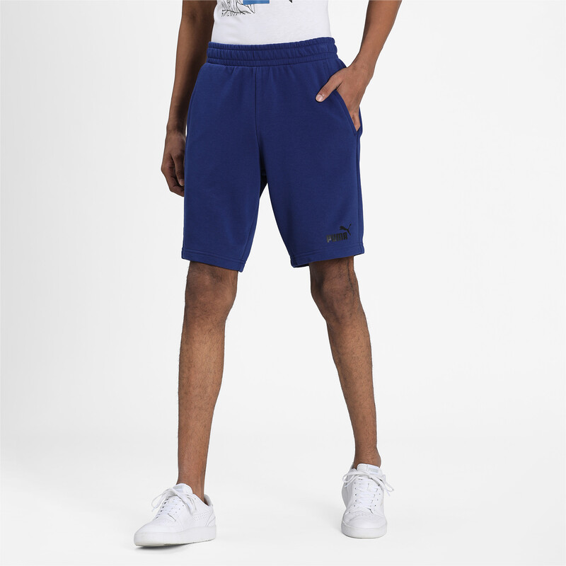 

Men's PUMA Essentials Shorts, Black/blue