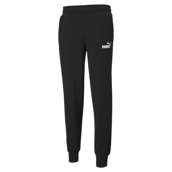 Puma Essentials Logo Men's Sweatpants In Black