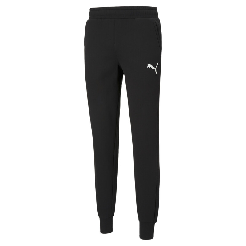 Men's PUMA Logo Regular Fit Knitted Pants, Black