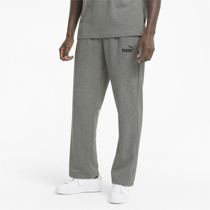 

Men's PUMA Logo Regular Fit Knitted Sweat Pants, Gray
