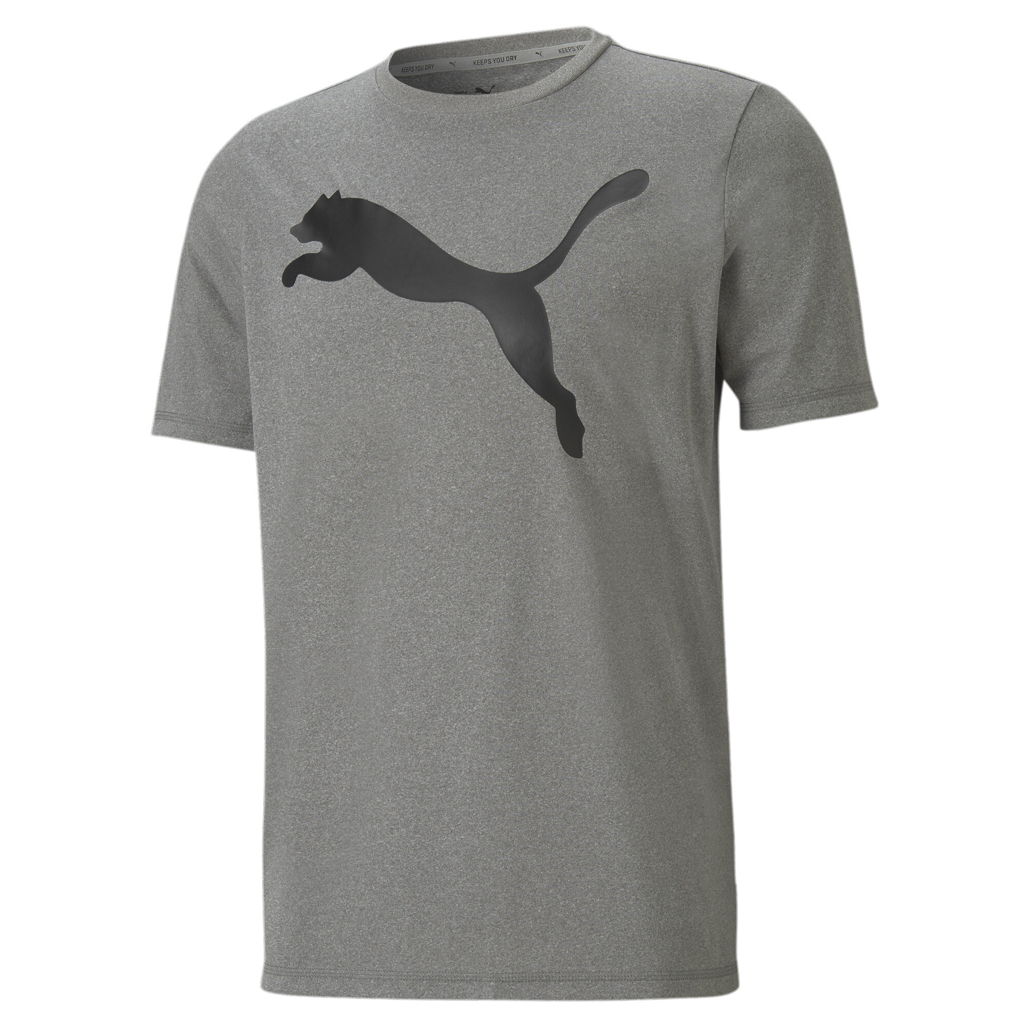 Puma Active Big Logo T-Shirt Herren | Mit Logo Print | Gray Violet | Größe: XS