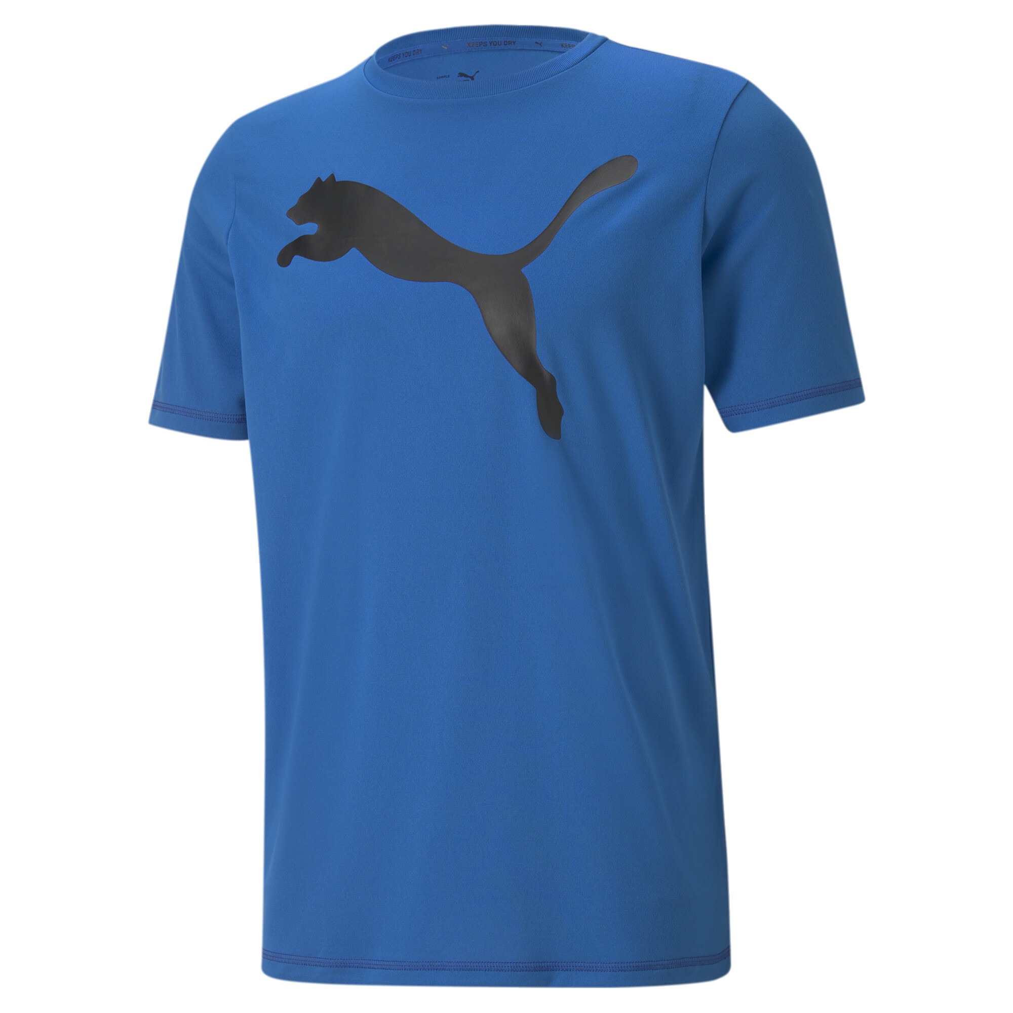 Puma Active Big Logo T-Shirt Herren | Mit Logo Print | Royal | Größe: XL