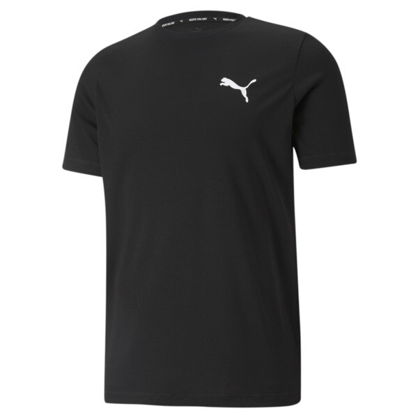 Active Small Logo Tee Men, Puma Black, large-ZAF