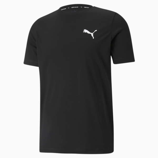 Active Small Logo Tee Men, Puma Black, large-ZAF