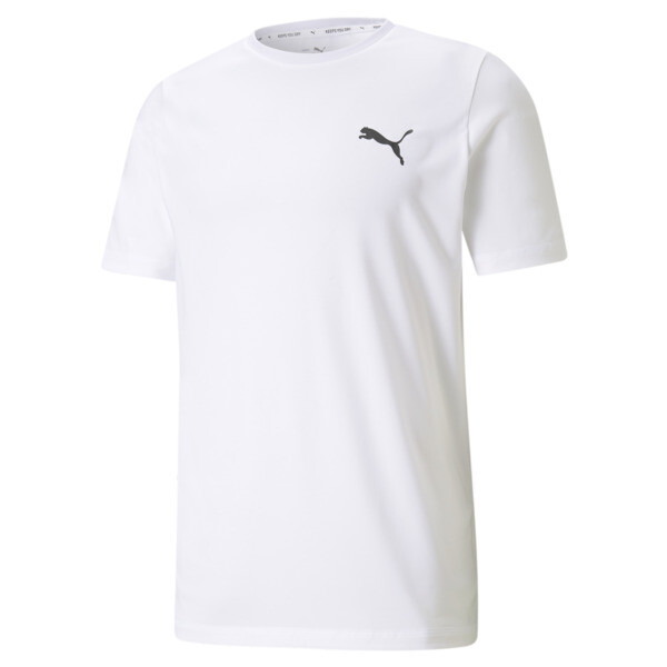 Active Small Logo Tee Men, Puma White, large-ZAF