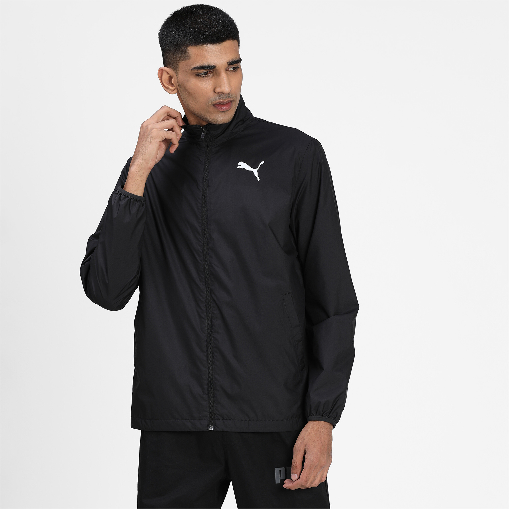 Puma Active Jacke Herren | Mit Plain | Black | Größe: XS