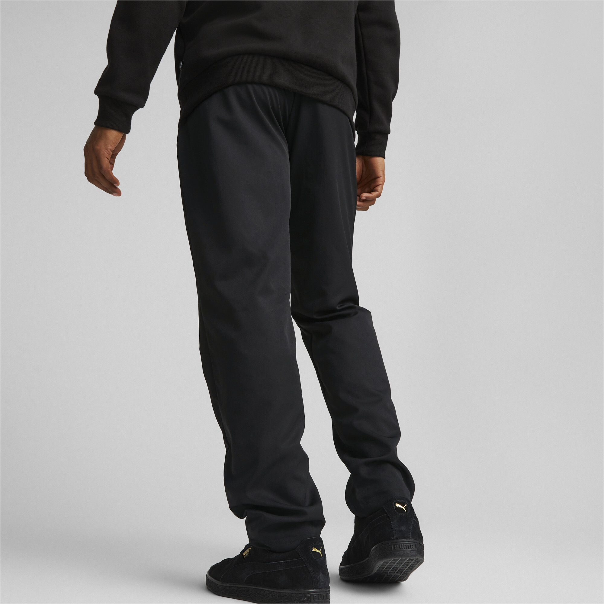Men's Puma Active Woven's Sweatpants, Black, Size XL, Clothing