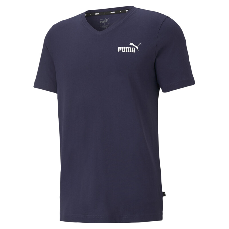 Men's PUMA V-Neck Regular Fit T-shirt in Purple size S