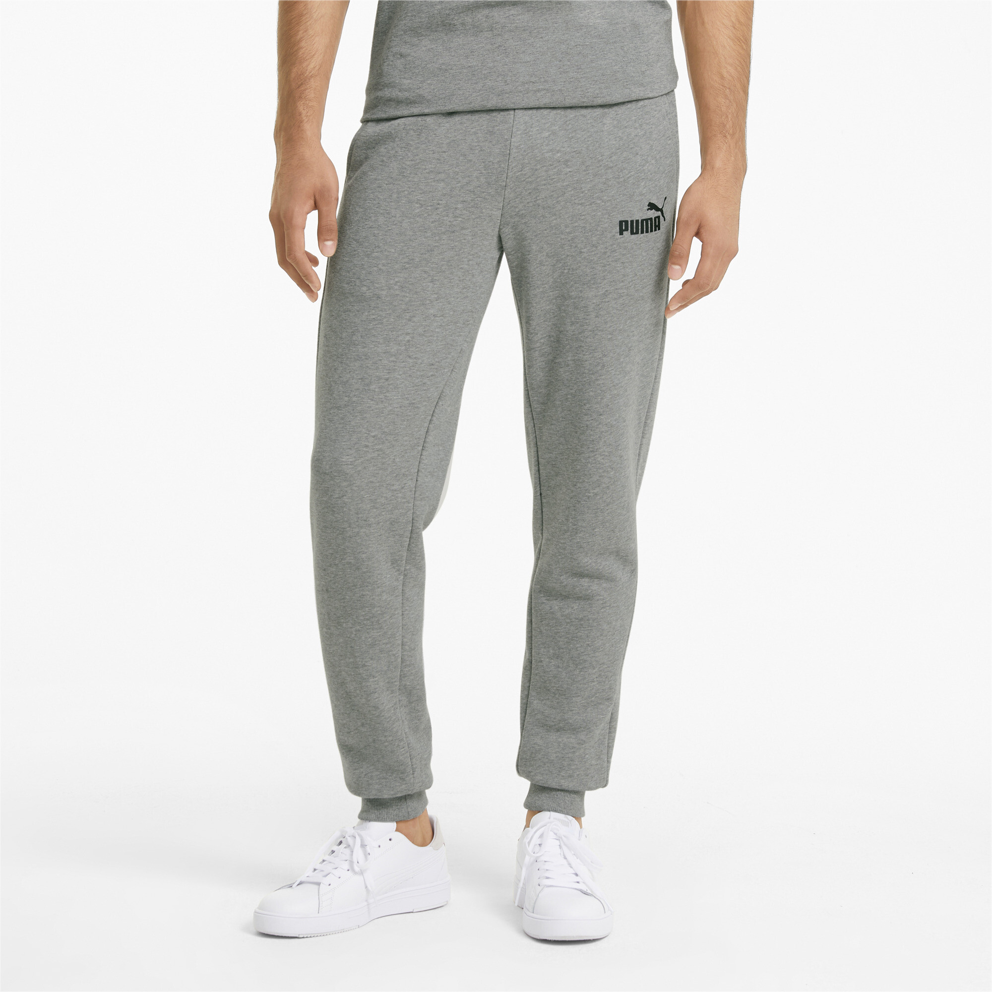 Men's Puma Essentials Slim's Pants, Gray, Size XS, Clothing