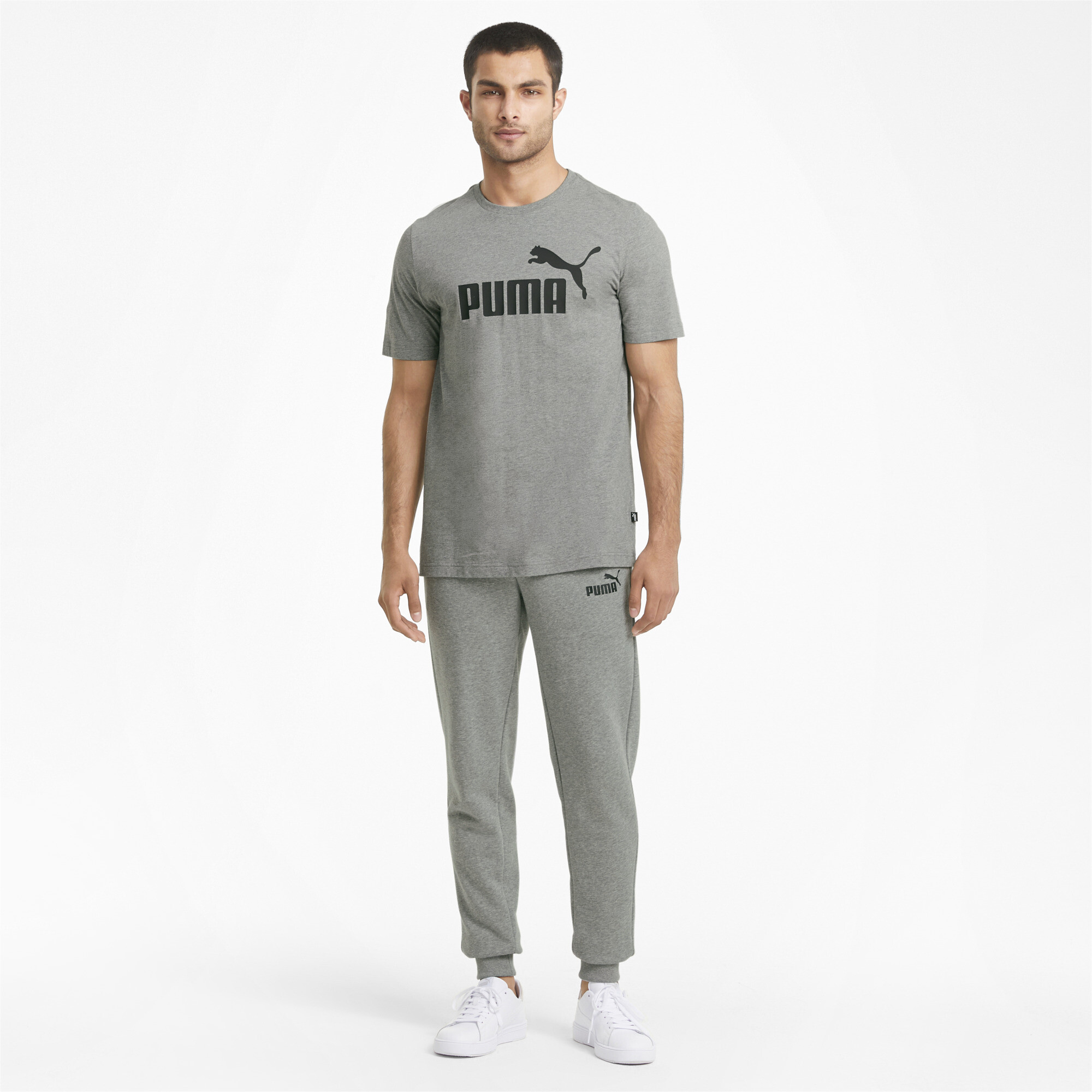 Men's Puma Essentials Slim's Pants, Gray, Size XXS, Clothing