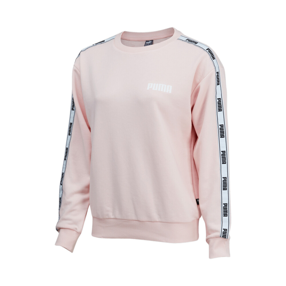 puma tape tie waist crew sweatshirt