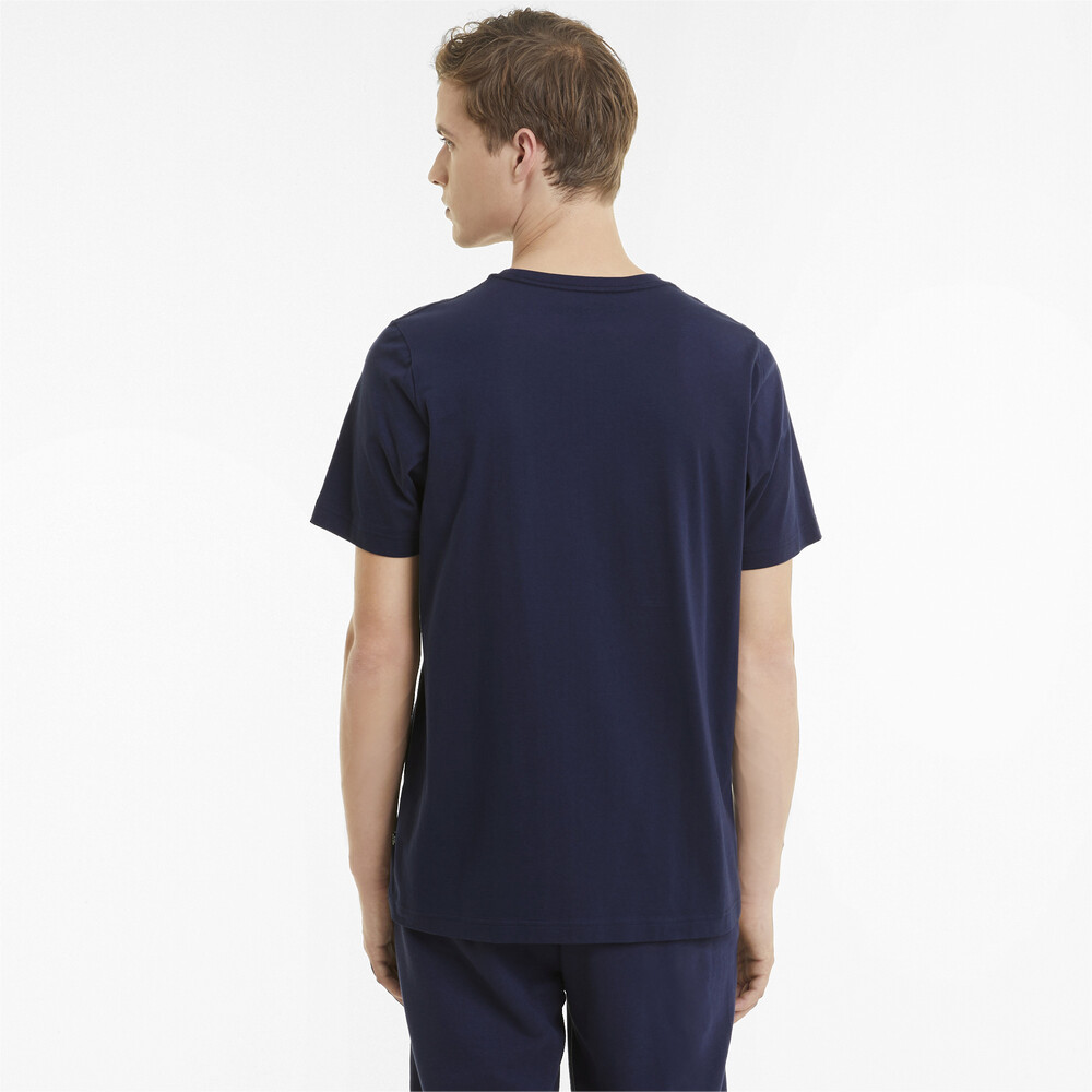 

PUMA - male - Футболка Essentials+ 2 Colour Logo Men' Tee – Peacoat –, Синий