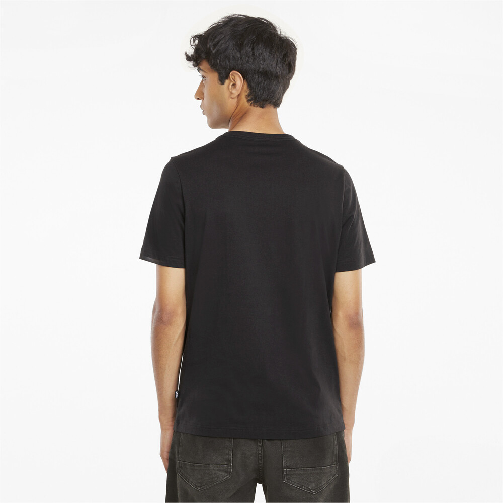 

PUMA - male - Футболка Essentials+ 2 Colour Logo Men's Tee – Puma Black-Green Flash –, Черный