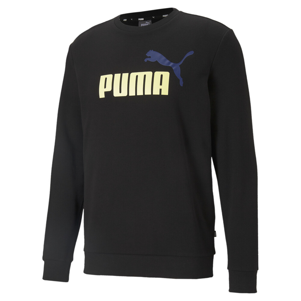 фото Толстовка essentials+ two-tone big logo crew neck men's sweater puma