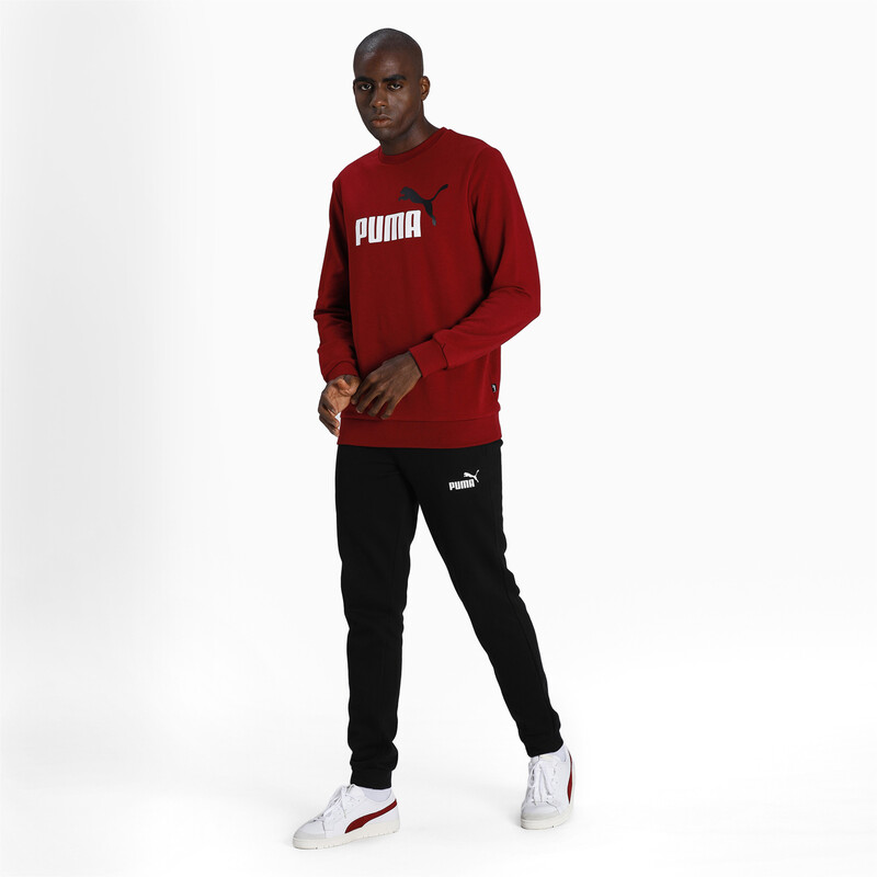 

Men's PUMA Essentials+ Two-Tone Big Logo Crew Sweat Shirt