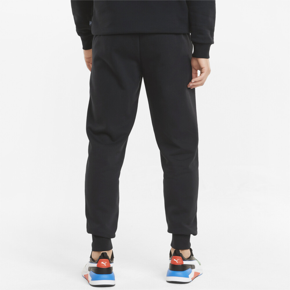 

PUMA - male - Штаны Essentials+ 2 Col Logo Men's Pants – Puma Black-Green flash –, Черный