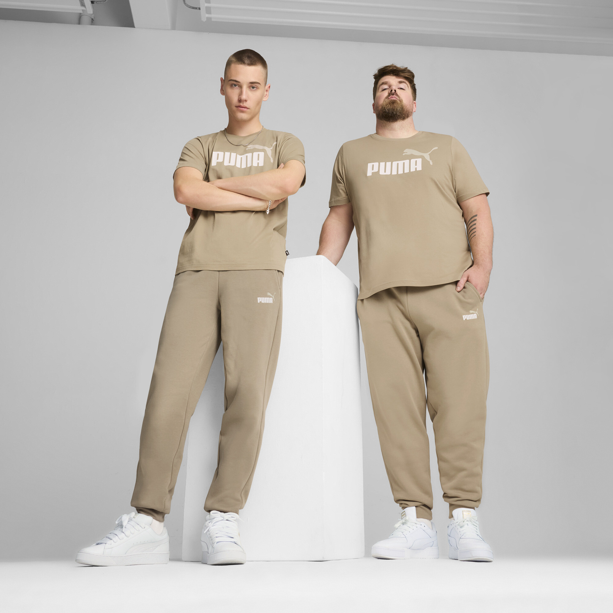 Puma Essentials+ 2 Col Logo Hose Herren | Mit Plain | Oak Branch | Größe: M