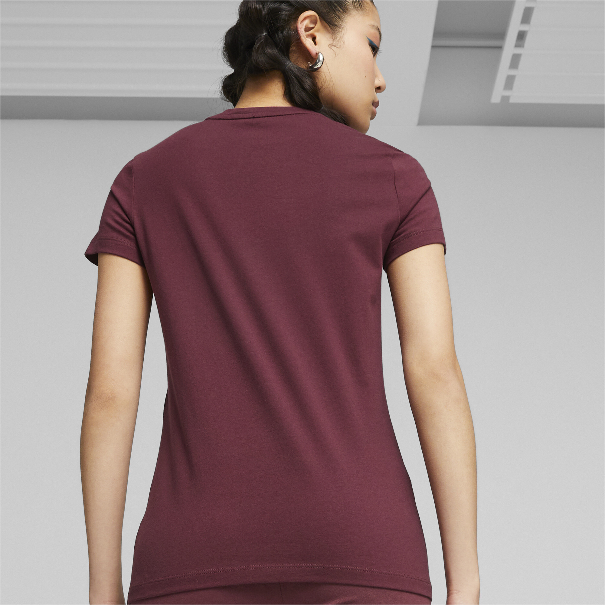 Women's Puma Essentials Logo's T-Shirt, Red, Size 3XL, Clothing