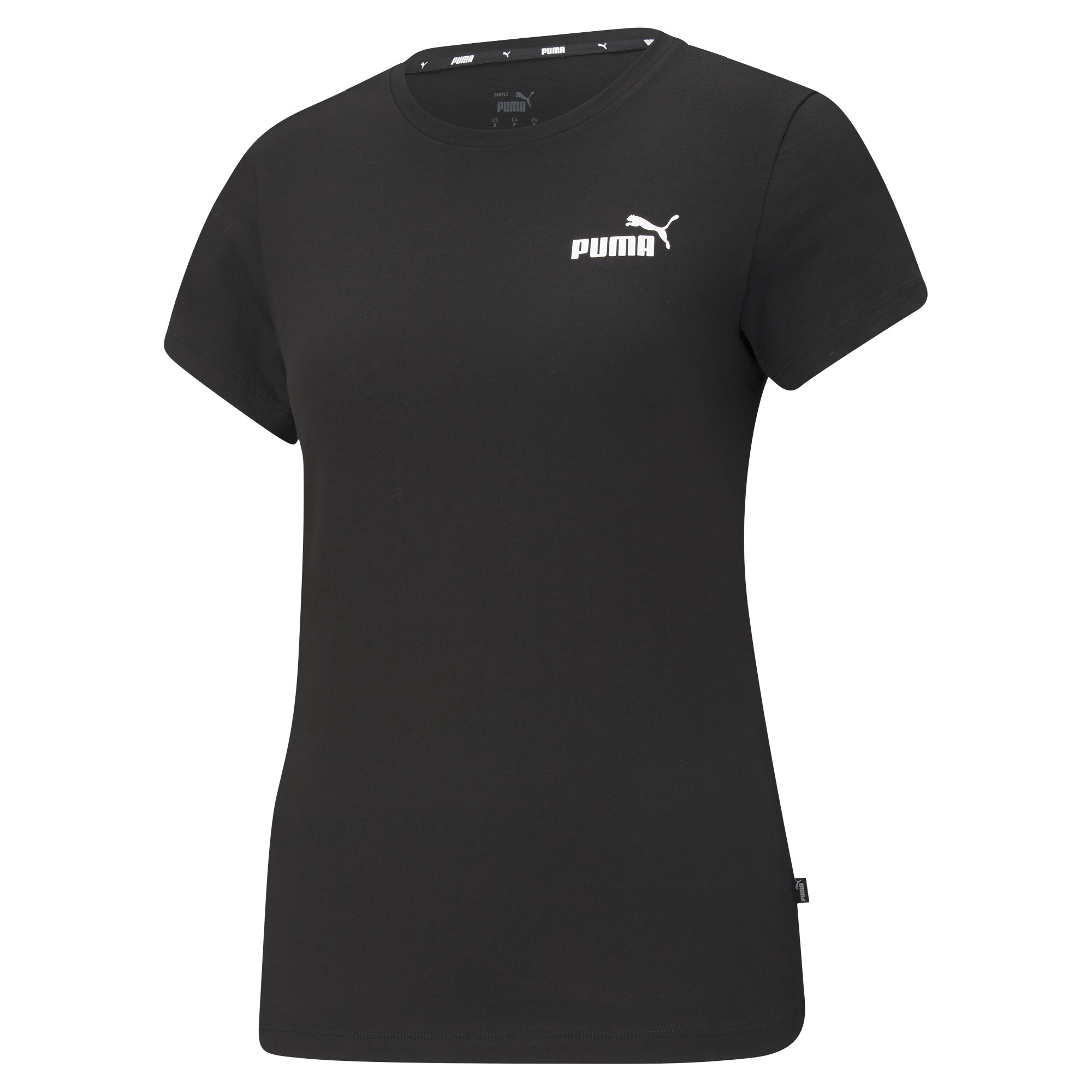 Women's Puma Essentials Small Logo T-Shirt, Black, Size XL, Clothing