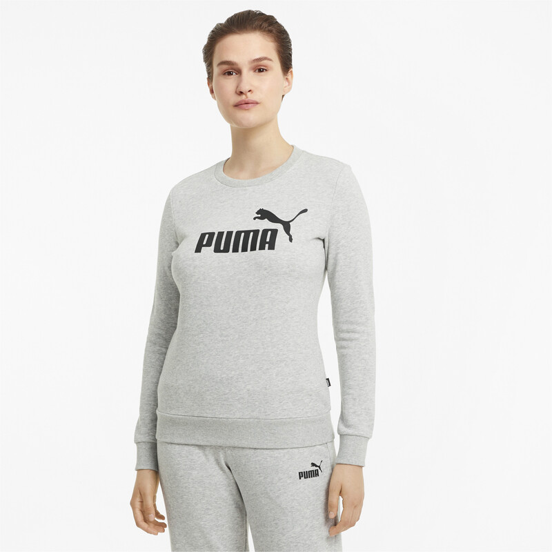 

Women's PUMA Essentials Logo Regular Fit Sweat Shirt, Gray