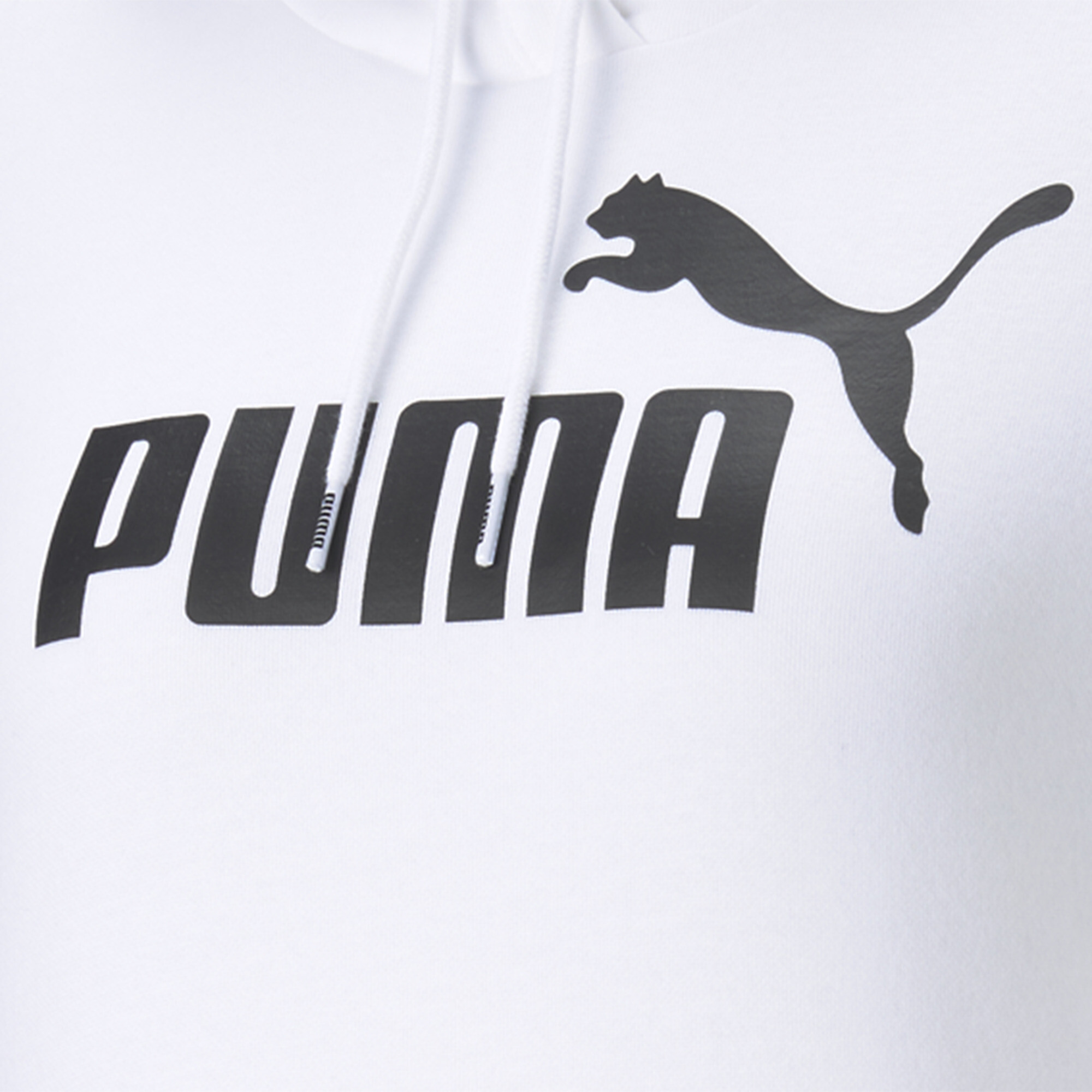 Women's Puma Essentials Logo Hoodie, White, Size M, Clothing