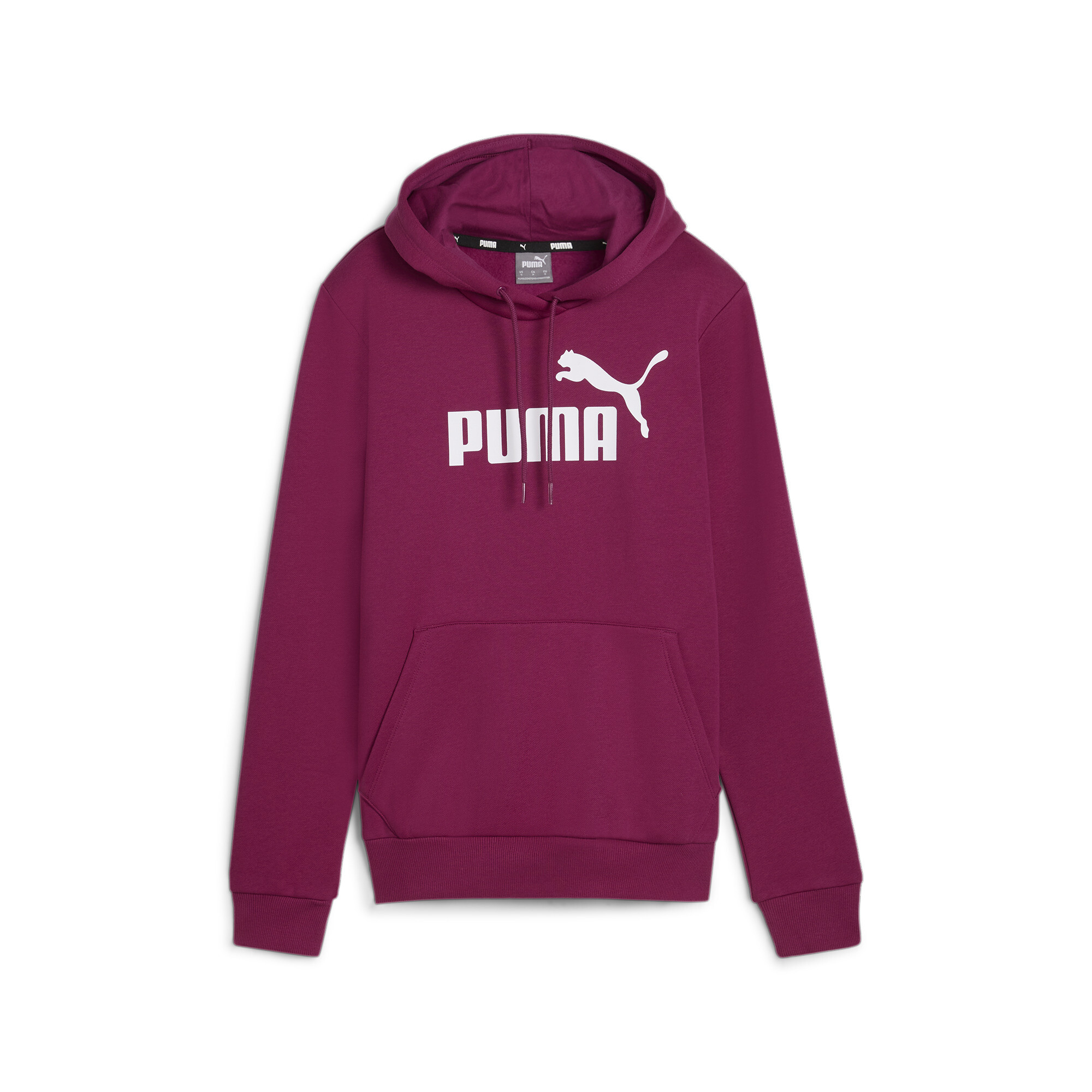 Women's Puma Essentials Logo FL Hoodie, Pink, Size XL, Clothing