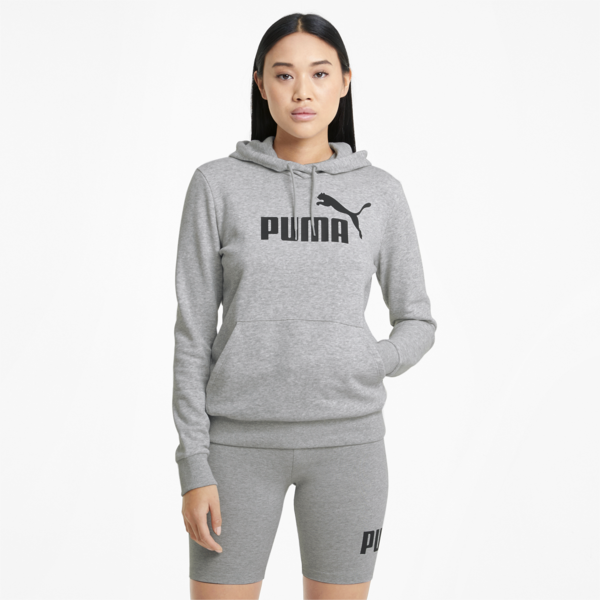 Essentials Logo Women's Hoodie, Light Gray Heather, large-MEX