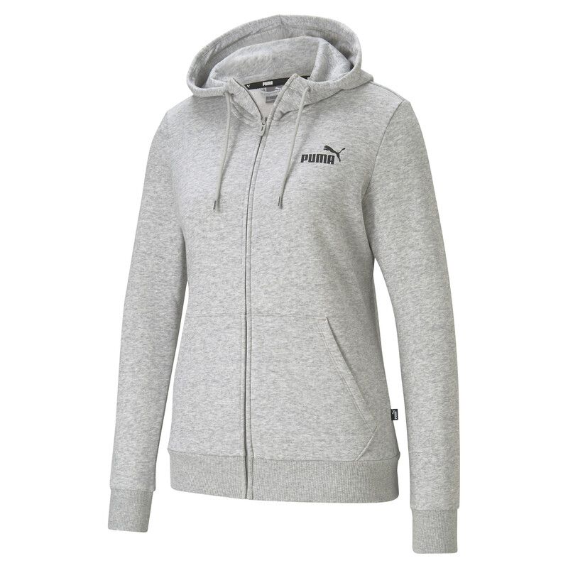 

Women's PUMA Essentials Full-Zip Regular Fit Hoodie, Gray