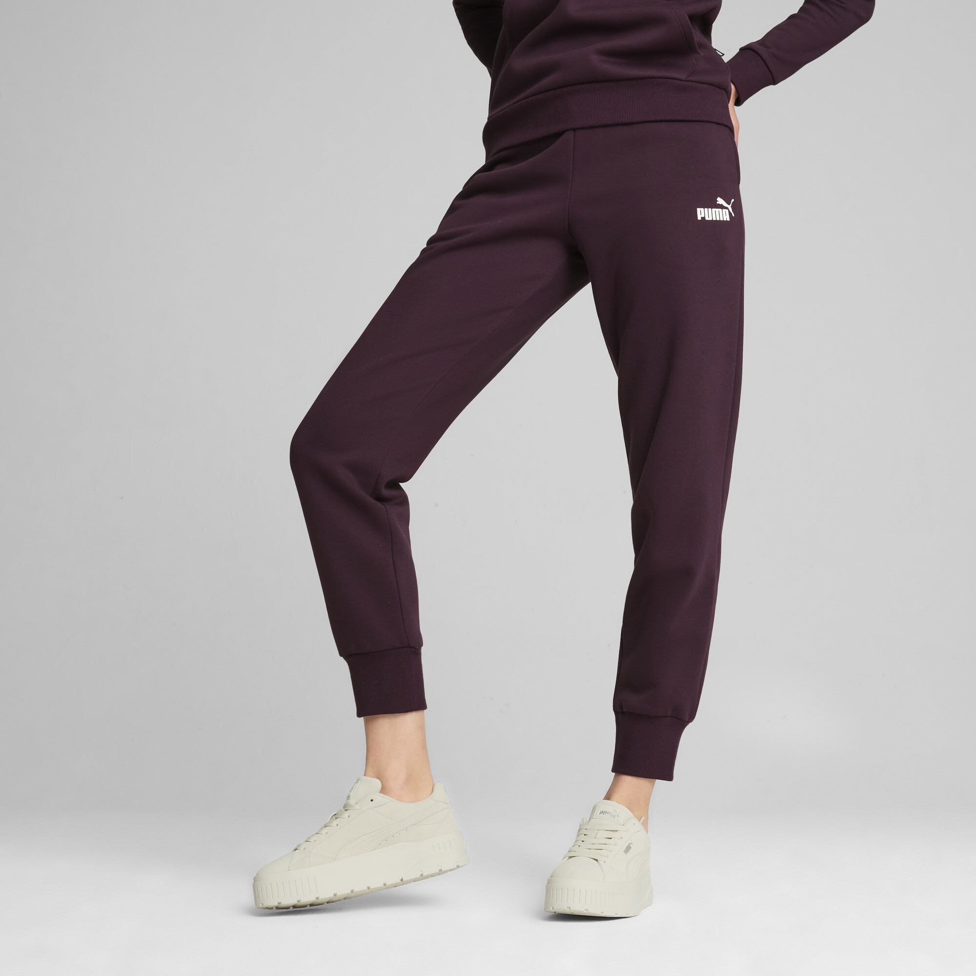 Women's Puma Essentials Sweatpants, Purple, Size L, Women