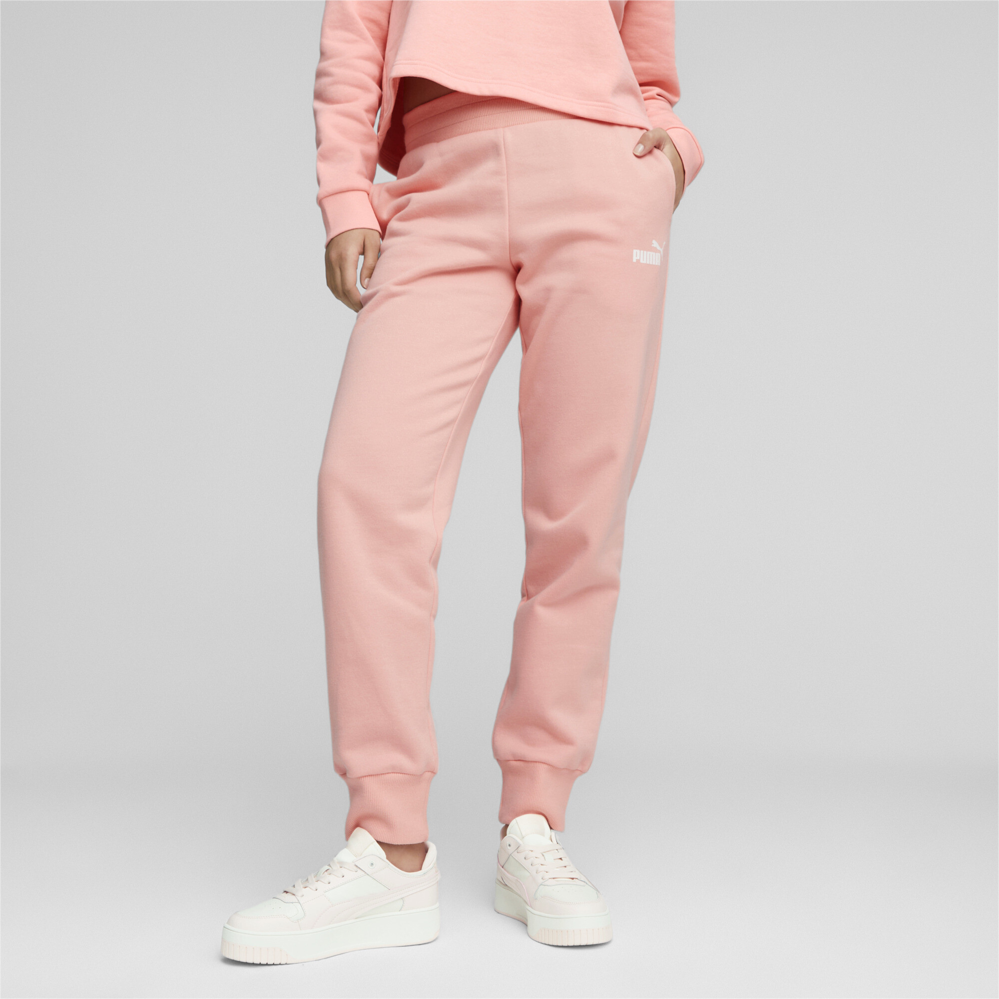 Women's Puma Essentials's Sweatpants, Pink, Size XXL, Clothing