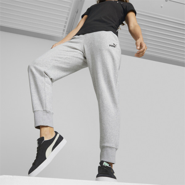 Shop Puma Essentials Women's Sweatpants In Light Gray Heather