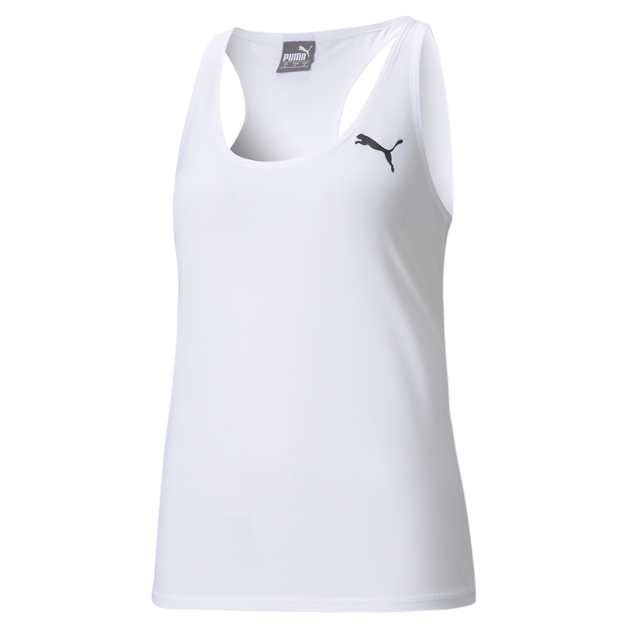 Women's Puma Active Tank Top, White, Size M, Clothing