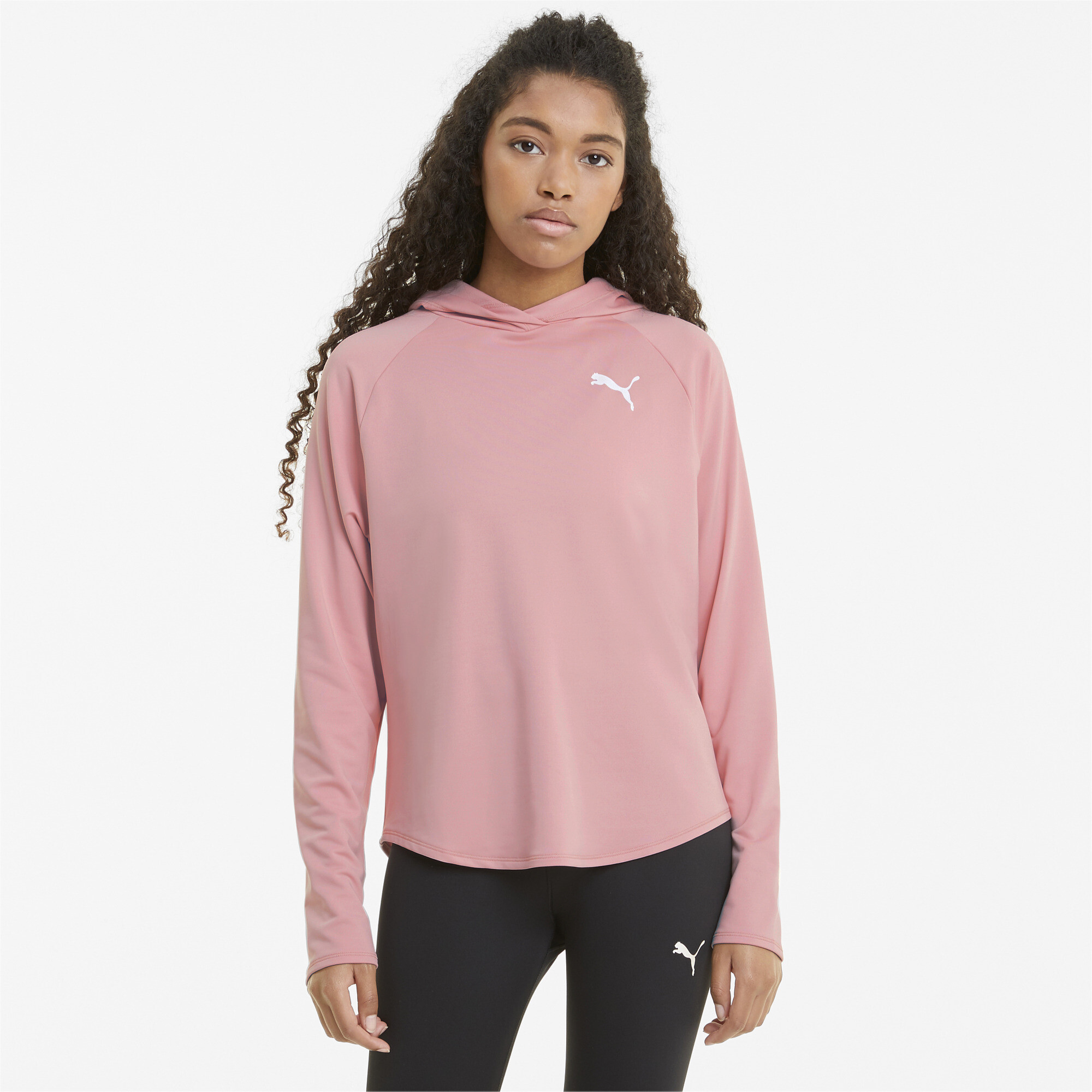 Women's Puma Active's Hoodie, Pink, Size S, Clothing