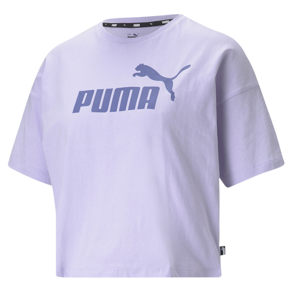 фото Топ essentials logo cropped women's tee puma