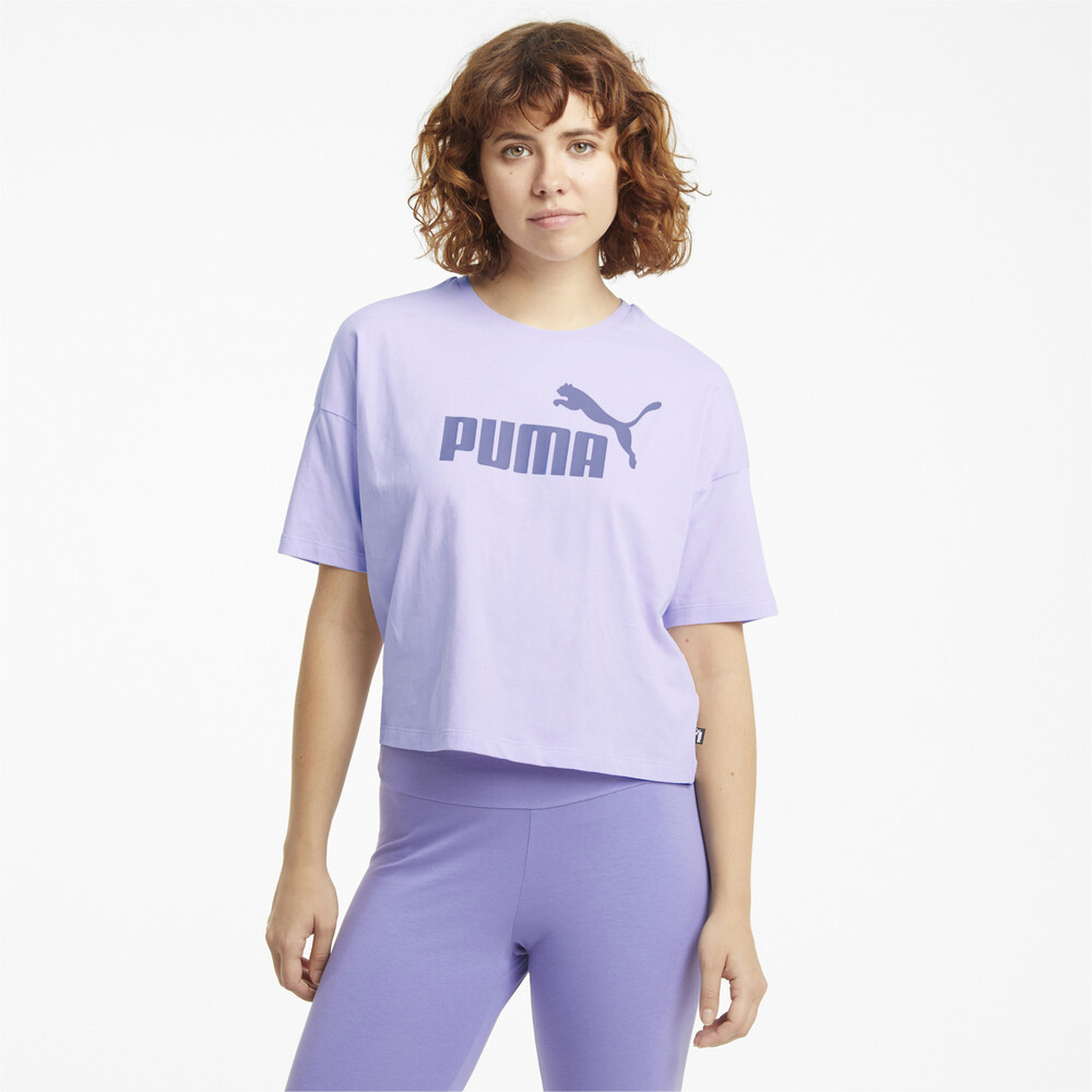 фото Топ essentials logo cropped women's tee puma