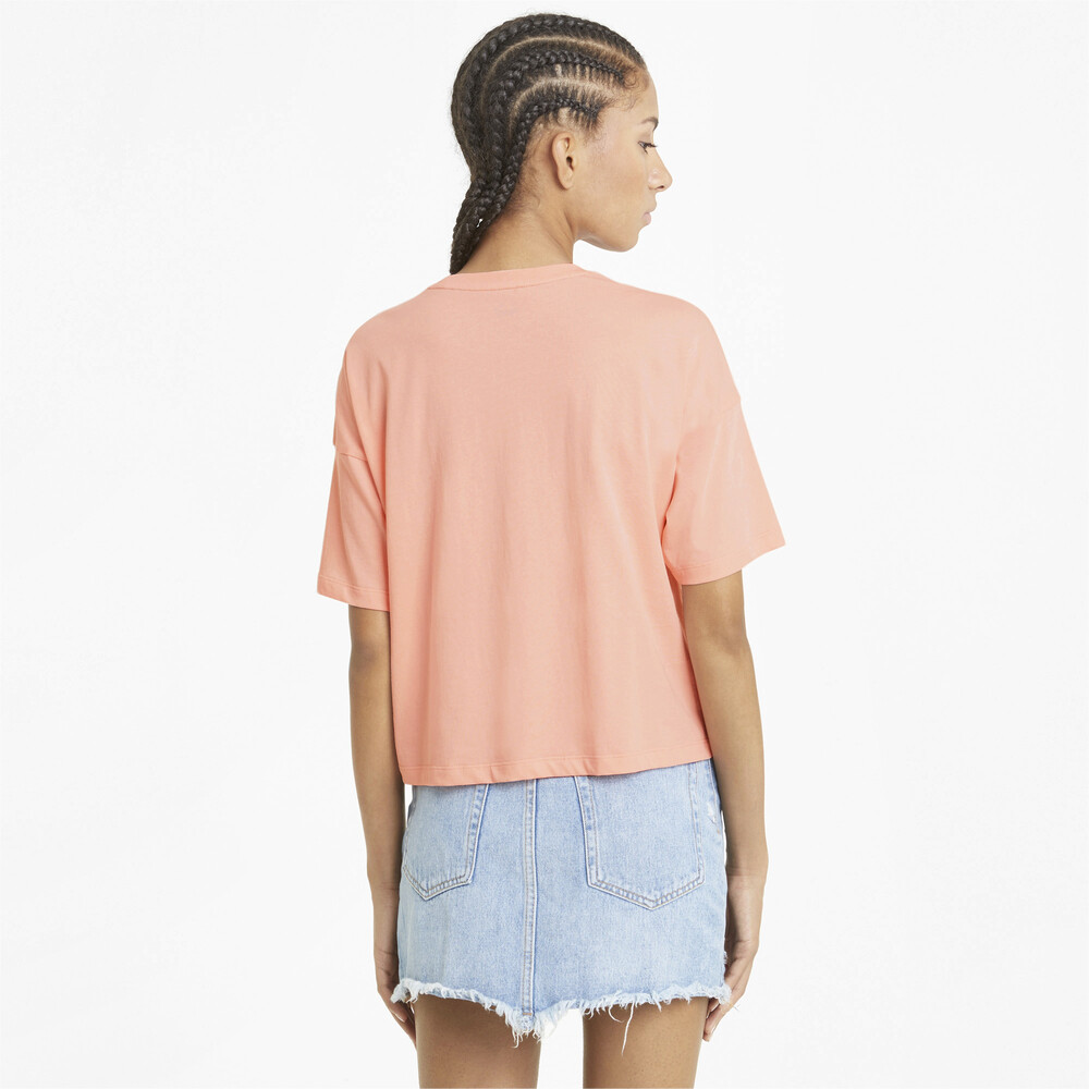 

PUMA - female - Топ Essentials Logo Cropped Women's Tee – Apricot Blush –, Розовый
