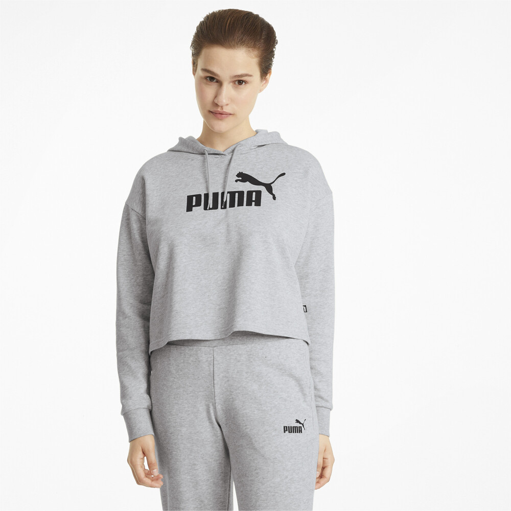 фото Толстовка essentials logo cropped women's hoodie puma