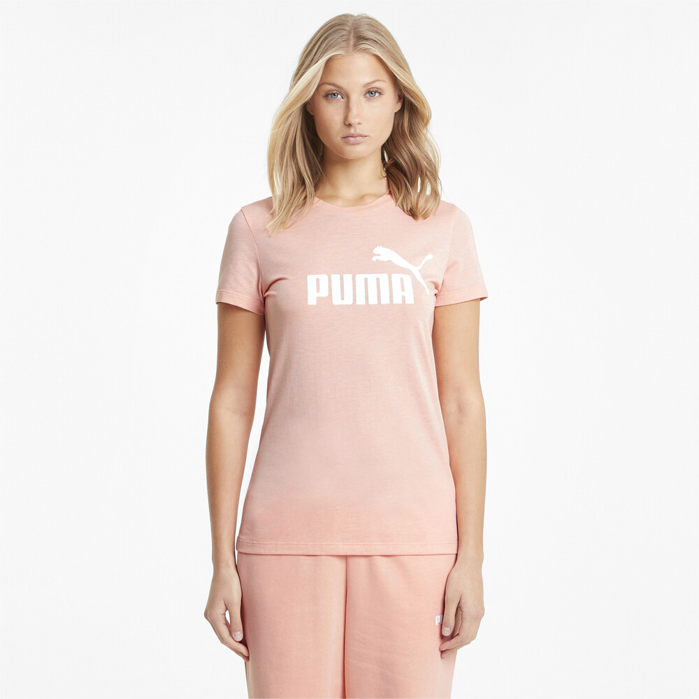 фото Футболка essentials logo heather women's tee puma