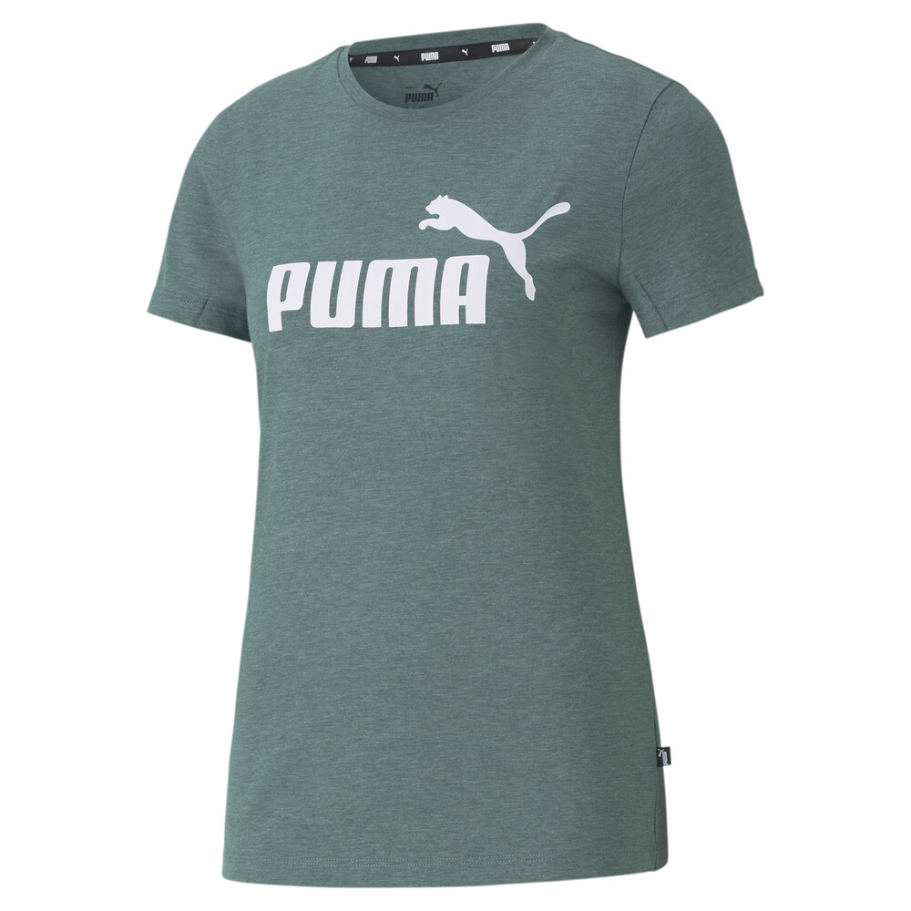 фото Футболка essentials logo heather women's tee puma