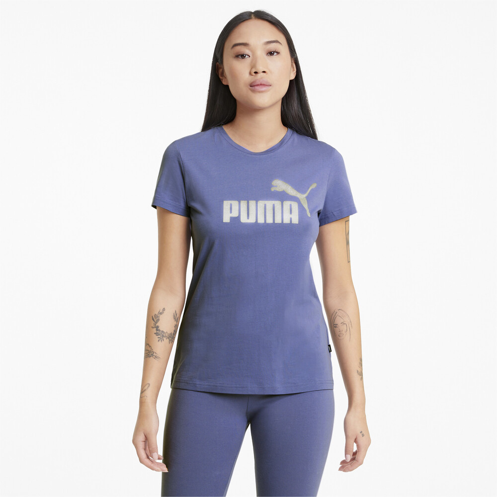 фото Футболка essentials+ metallic logo women's tee puma
