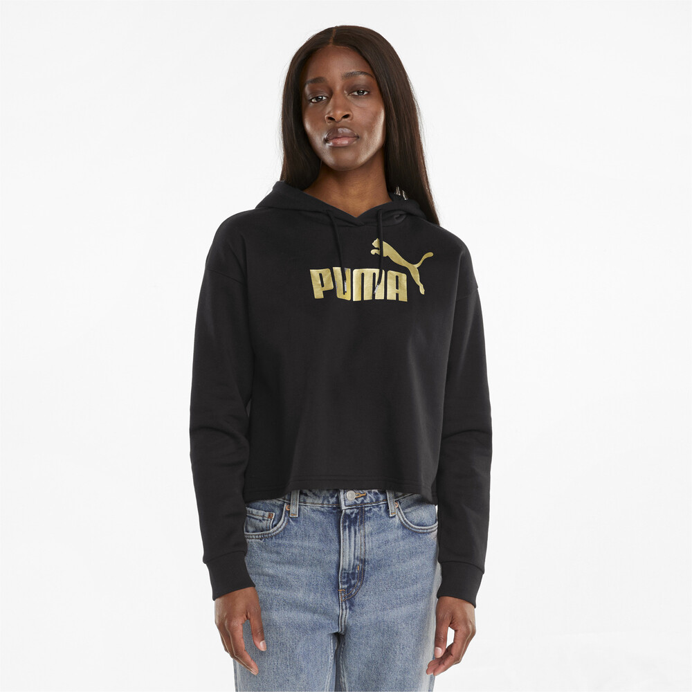 фото Толстовка essentials+ cropped metallic women's hoodie puma