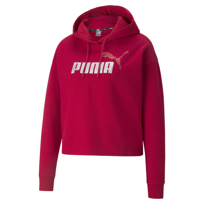 

Women's PUMA Essential+ Metallic Cropped Relaxed Fit Hoodie