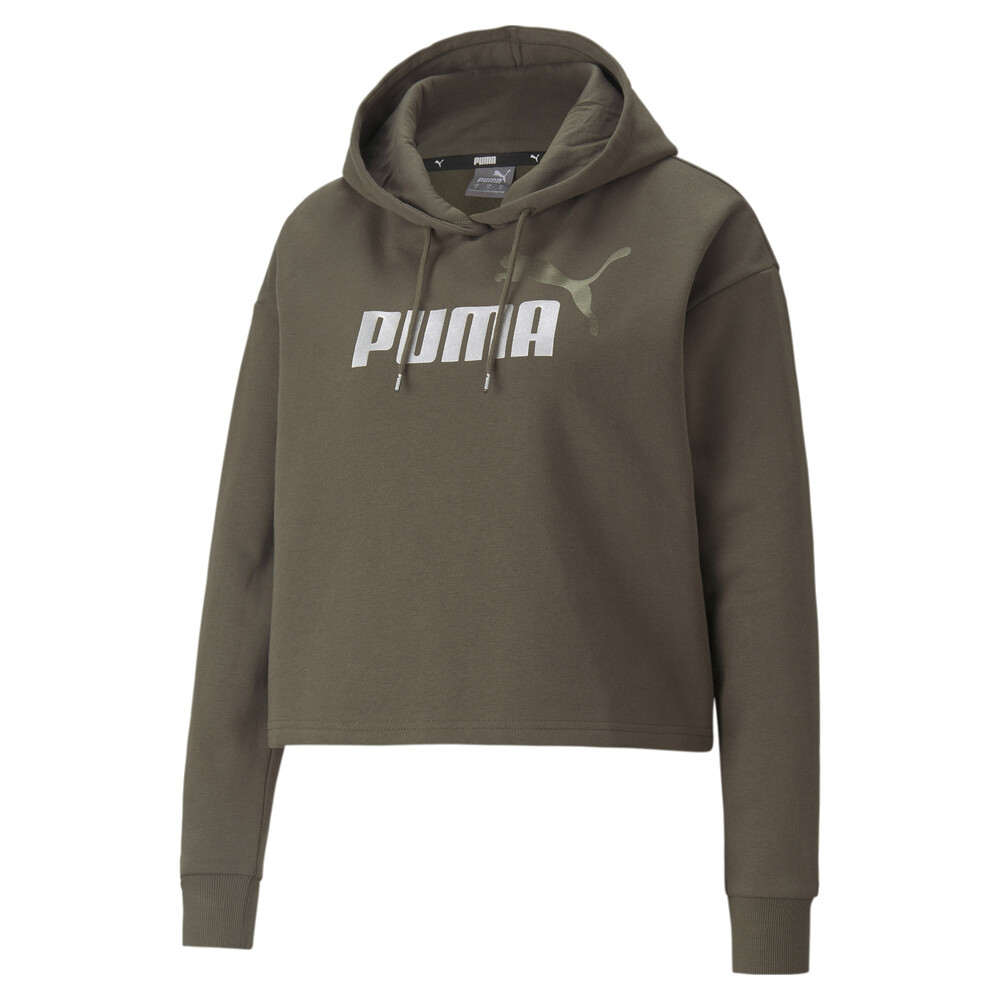 фото Толстовка essentials+ cropped metallic women's hoodie puma
