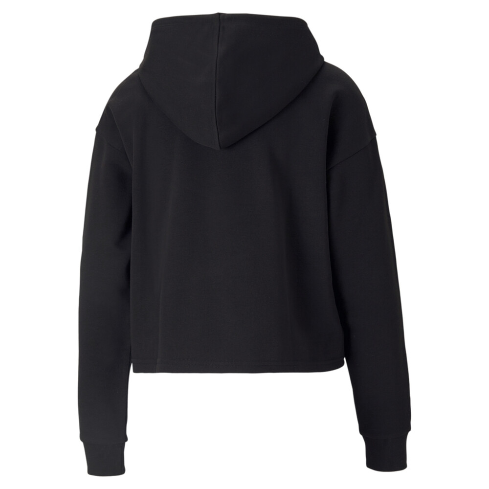 

PUMA - female - Толстовка Essentials+ Cropped Metallic Women' Hoodie – Puma Black-Silver –, Черный