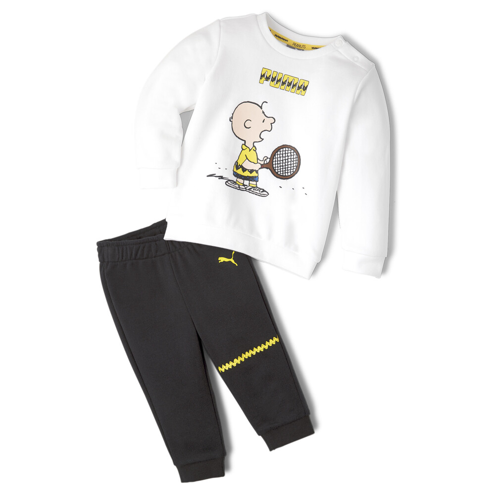 PUMA x PEANUTS Bebek Eşofman Takımı Beyaz Puma PUMA Türkiye