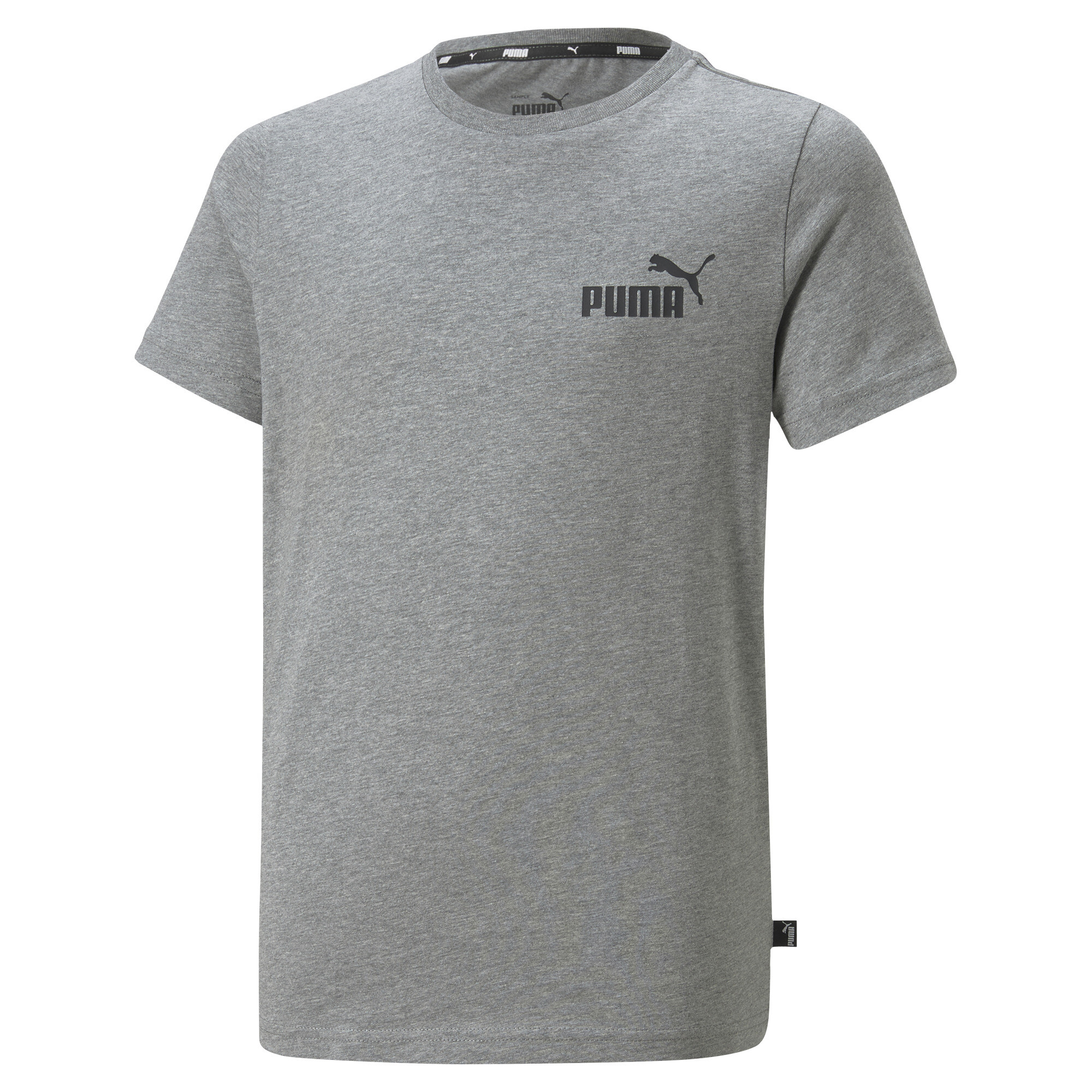 PUMA Essentials Small Logo T-Shirt Big Kids in Grey Size S $15
