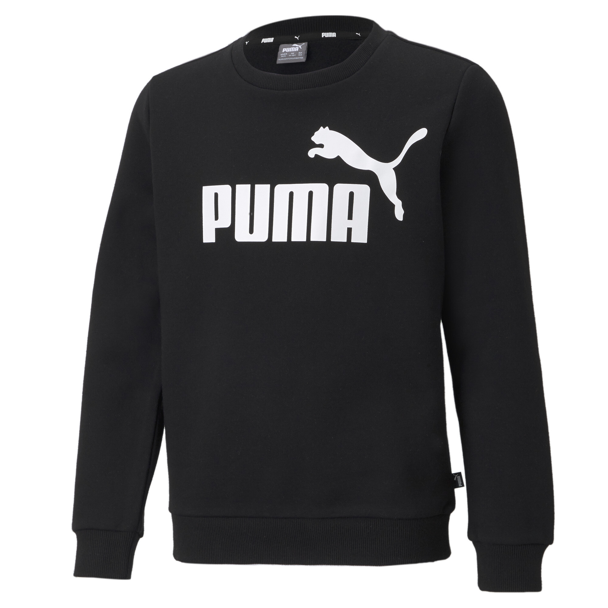 Puma Essentials Big Logo Rundhals-Sweatshirt Teenager Für Herren Für Damen Für Kinder | Mit Logo Print | Black | Größe: ...