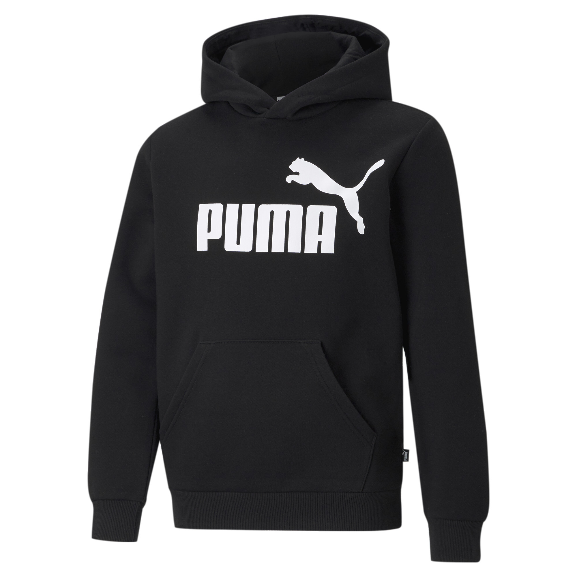 PUMA Essentials Big Logo Hoodie In 10 - Black, Size 3-4 Youth