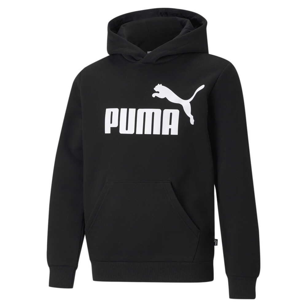 фото Детская толстовка essentials big logo youth hoodie puma