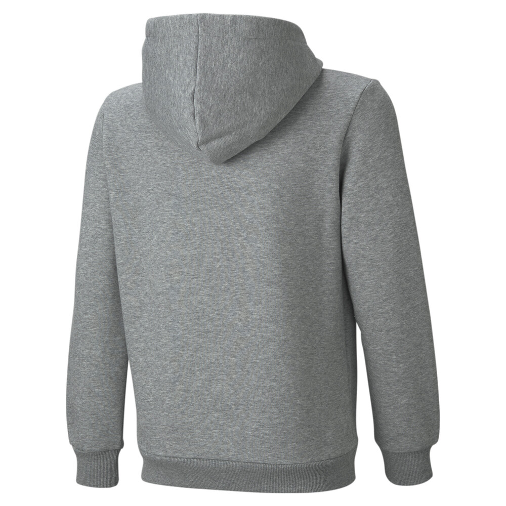 Essentials Big Logo Youth Hoodie Gray PUMA